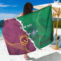 Broncos and Raiders Rugby Custom Sarong Dynamic Version