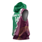 Broncos and Raiders Rugby Custom Sleeveless Hoodie Dynamic Version