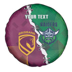 Broncos and Raiders Rugby Custom Spare Tire Cover Dynamic Version