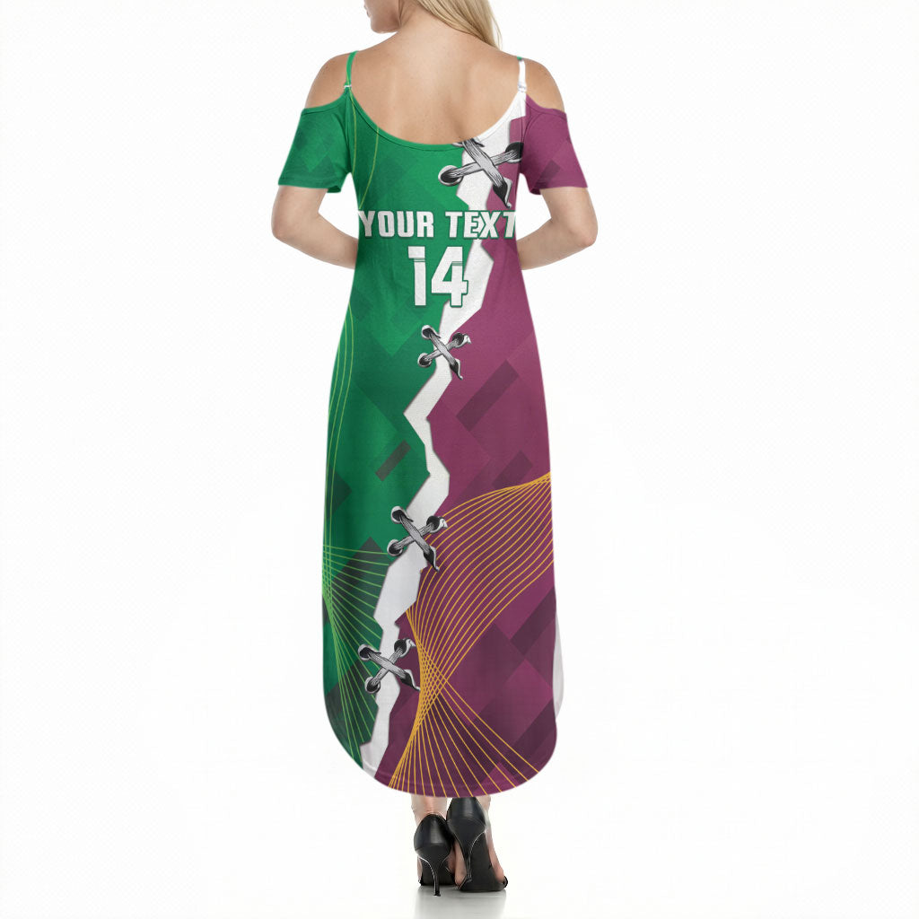 Broncos and Raiders Rugby Custom Summer Maxi Dress Dynamic Version