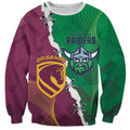 Broncos and Raiders Rugby Custom Sweatshirt Dynamic Version