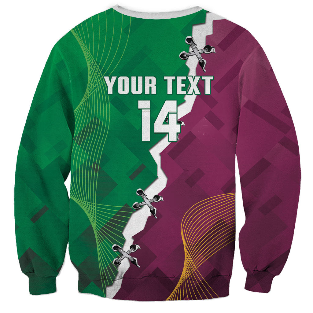 Broncos and Raiders Rugby Custom Sweatshirt Dynamic Version