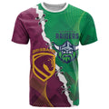 Broncos and Raiders Rugby Custom T Shirt Dynamic Version