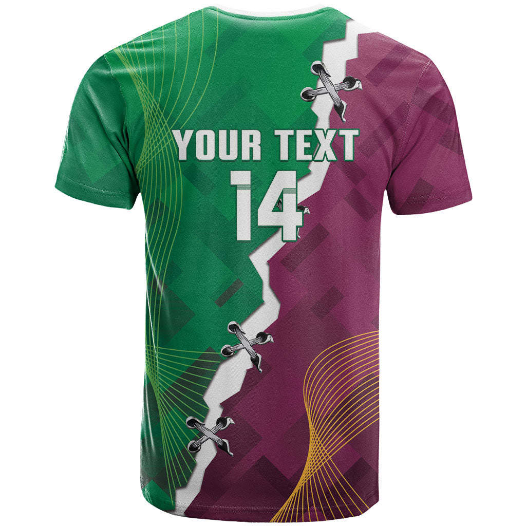 Broncos and Raiders Rugby Custom T Shirt Dynamic Version