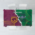 Broncos and Raiders Rugby Custom Tablecloth Dynamic Version