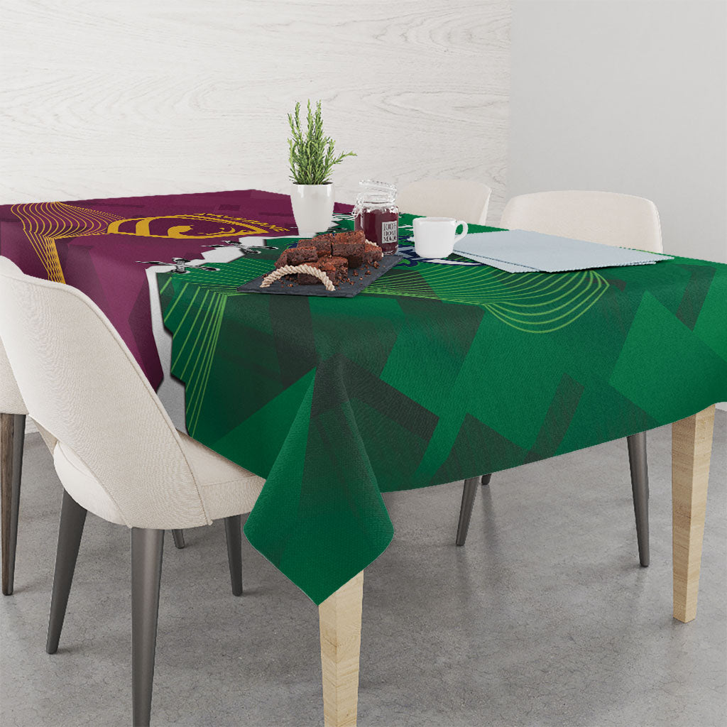 Broncos and Raiders Rugby Custom Tablecloth Dynamic Version