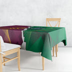 Broncos and Raiders Rugby Custom Tablecloth Dynamic Version