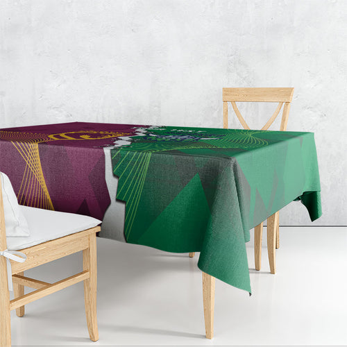 Broncos and Raiders Rugby Custom Tablecloth Dynamic Version