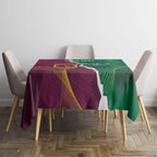 Broncos and Raiders Rugby Custom Tablecloth Dynamic Version