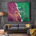 Broncos and Raiders Rugby Custom Tapestry Dynamic Version