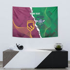 Broncos and Raiders Rugby Custom Tapestry Dynamic Version