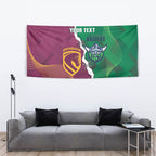 Broncos and Raiders Rugby Custom Tapestry Dynamic Version