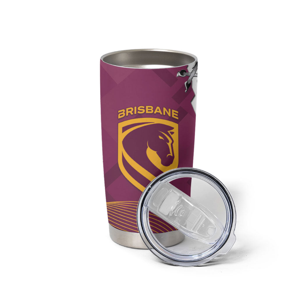 Broncos and Raiders Rugby Tumbler Cup Dynamic Version