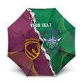 Broncos and Raiders Rugby Custom Umbrella Dynamic Version