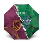 Broncos and Raiders Rugby Custom Umbrella Dynamic Version
