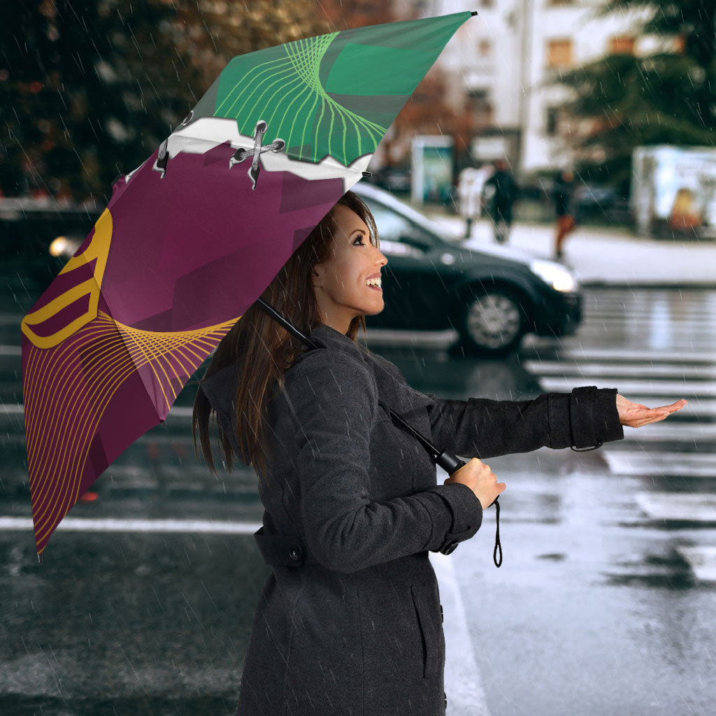 Broncos and Raiders Rugby Custom Umbrella Dynamic Version
