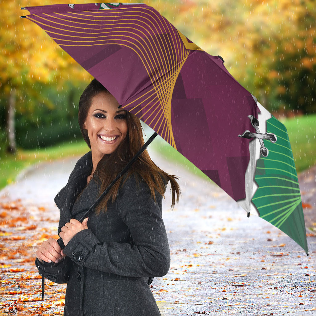 Broncos and Raiders Rugby Custom Umbrella Dynamic Version