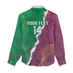 Broncos and Raiders Rugby Custom Women Casual Shirt Dynamic Version