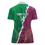 Broncos and Raiders Rugby Custom Women Polo Shirt Dynamic Version