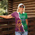 Broncos and Raiders Rugby Custom Women Polo Shirt Dynamic Version