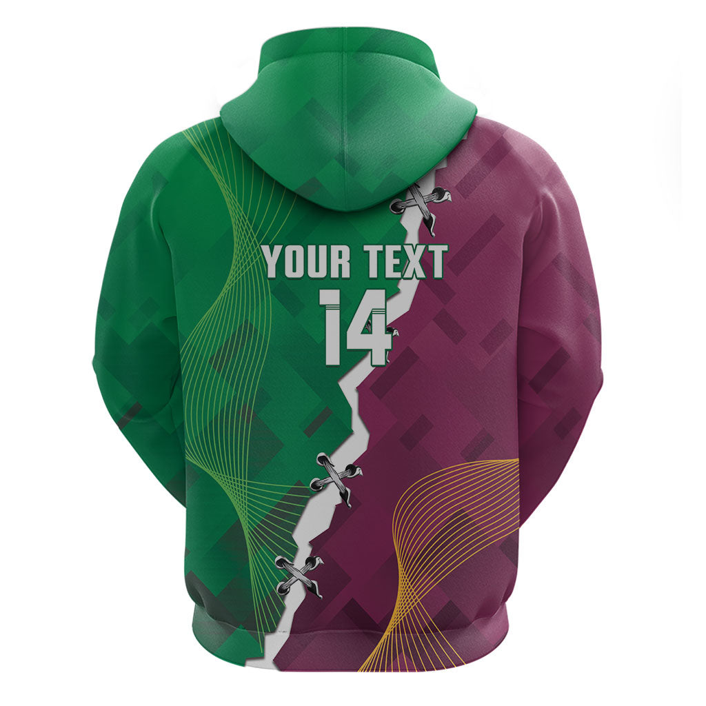 Broncos and Raiders Rugby Custom Zip Hoodie Dynamic Version