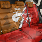 Personalised Giants And Swans Football Back Car Seat Cover Dynamic Style