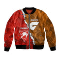 Personalised Giants And Swans Football Bomber Jacket Dynamic Style