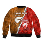 Personalised Giants And Swans Football Bomber Jacket Dynamic Style