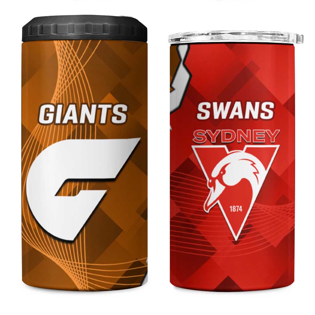 Giants And Swans Football 4 in 1 Can Cooler Tumbler Dynamic Style