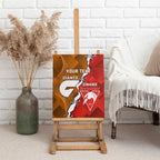 Personalised Giants And Swans Football Canvas Wall Art Dynamic Style