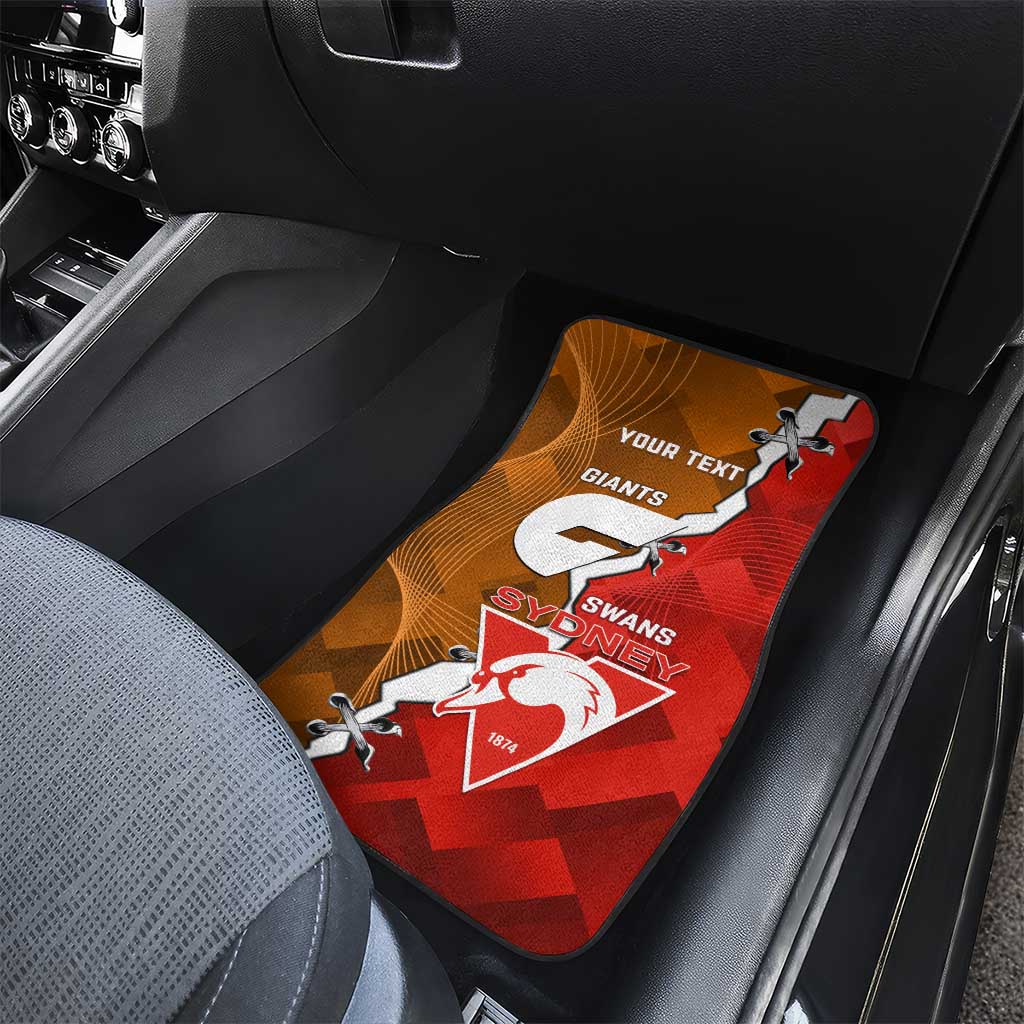 Personalised Giants And Swans Football Car Mats Dynamic Style