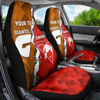 Personalised Giants And Swans Football Car Seat Cover Dynamic Style