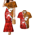 Personalised Giants And Swans Football Couples Matching Mermaid Dress and Hawaiian Shirt Dynamic Style