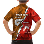 Personalised Giants And Swans Football Family Matching Mermaid Dress and Hawaiian Shirt Dynamic Style