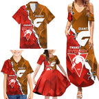 Personalised Giants And Swans Football Family Matching Summer Maxi Dress and Hawaiian Shirt Dynamic Style
