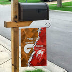 Personalised Giants And Swans Football Garden Flag Dynamic Style