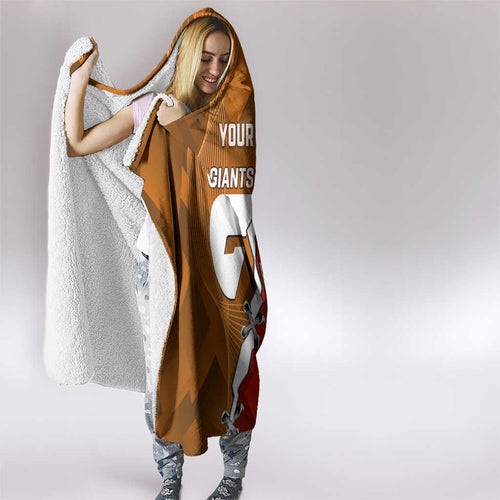 Personalised Giants And Swans Football Hooded Blanket Dynamic Style