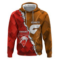 Personalised Giants And Swans Football Hoodie Dynamic Style