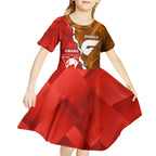 Personalised Giants And Swans Football Kid Short Sleeve Dress Dynamic Style