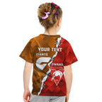 Personalised Giants And Swans Football Kid T Shirt Dynamic Style
