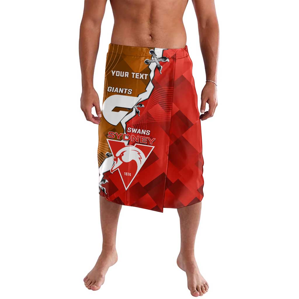 Personalised Giants And Swans Football Lavalava Dynamic Style
