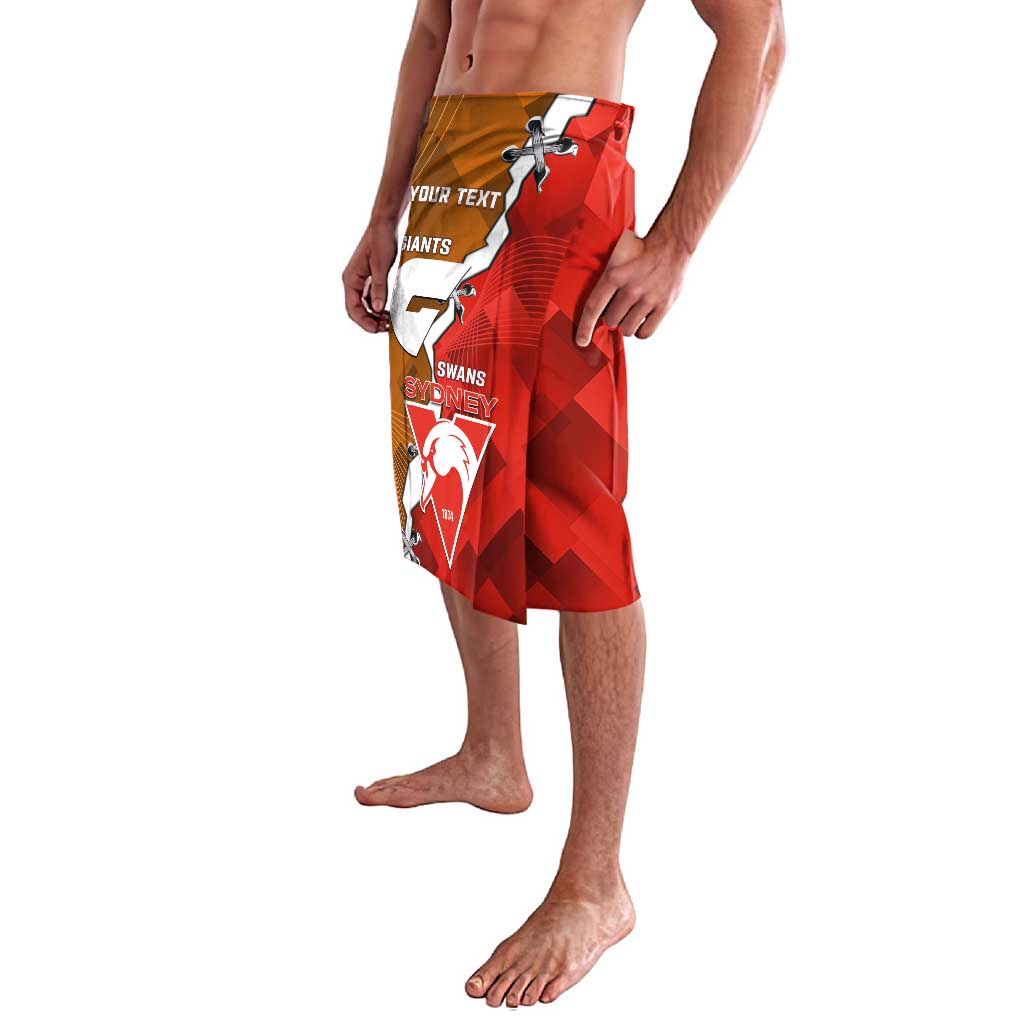 Personalised Giants And Swans Football Lavalava Dynamic Style