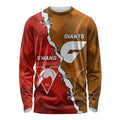 Personalised Giants And Swans Football Long Sleeve Shirt Dynamic Style