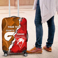 Personalised Giants And Swans Football Luggage Cover Dynamic Style