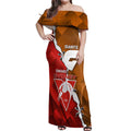 Personalised Giants And Swans Football Off Shoulder Maxi Dress Dynamic Style