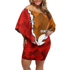 Personalised Giants And Swans Football Off Shoulder Short Dress Dynamic Style