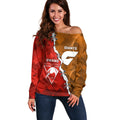 Personalised Giants And Swans Football Off Shoulder Sweater Dynamic Style