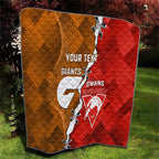 Personalised Giants And Swans Football Quilt Dynamic Style