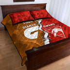Personalised Giants And Swans Football Quilt Bed Set Dynamic Style