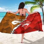 Personalised Giants And Swans Football Sarong Dynamic Style